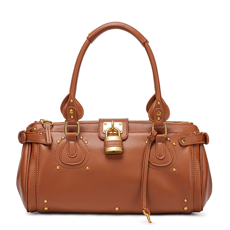 Structured Top Handle Handbag
