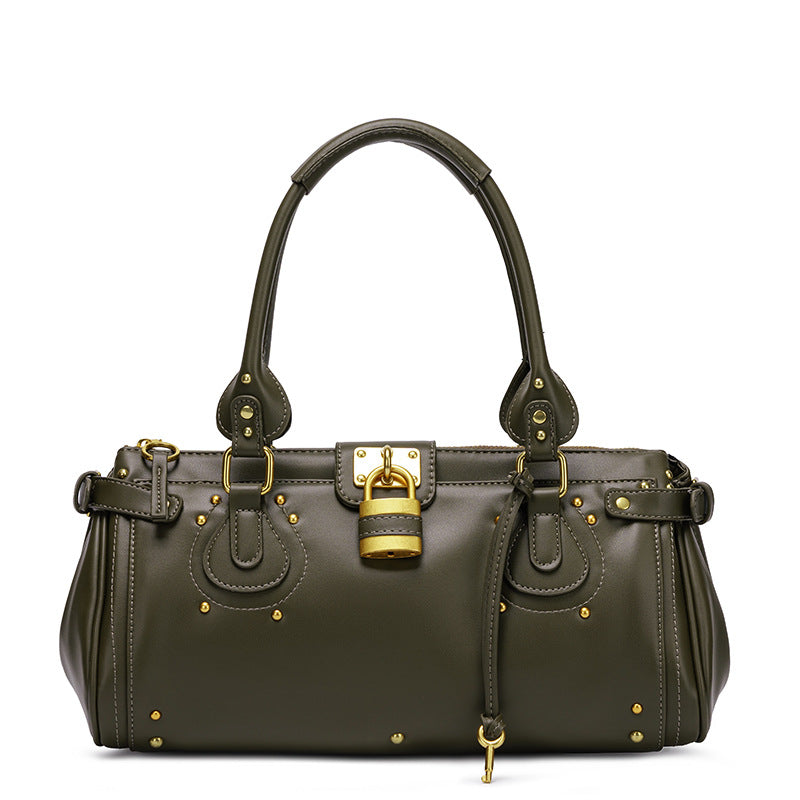 Structured Top Handle Handbag