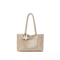 Woven Tote Bag with Drawstring Pouch