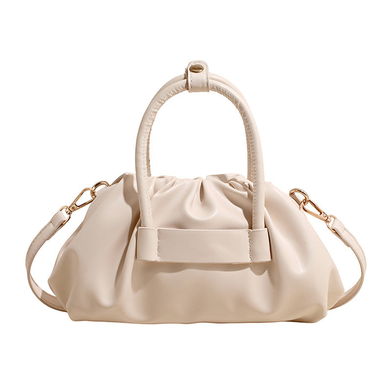 Ruched Top Handle Handbag
