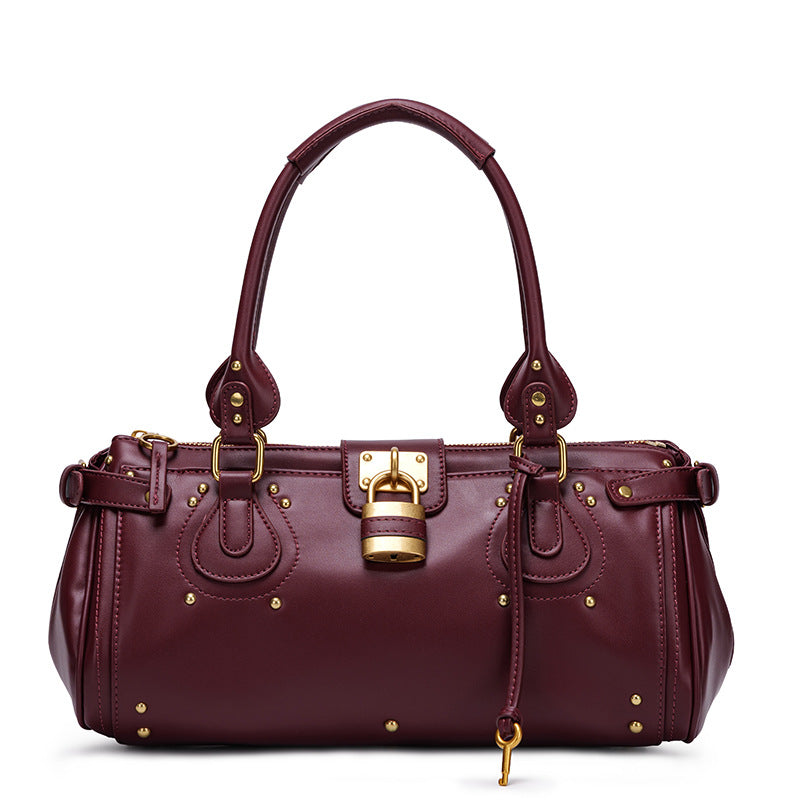 Structured Top Handle Handbag